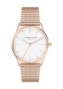 Liebeskind Berlin Dames Analoog horloge rose-goud / zwart / wit One Size