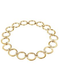 Lulu & Jane Lulu & Jane Dames Ketting goudgeel One Size