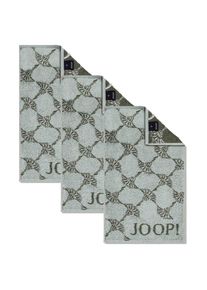 JOOP! Heren Handdoek grijs / groen One Size