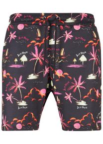 Just Rhyse Heren Broek 'Waikiki' oranje / pink / zwart / wit 34