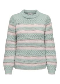 Only Sweter 'ONLKima' dla kobiet pastelowy zielony / różowy pudrowy Rozmiar XS