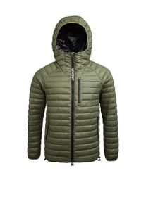 JACK1T Heren Sportjas 'SATEL1TE' olijfgroen / zwart / wit L