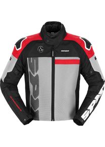 Spidi Progressive Net, textile jacket H2Out , color: Black/Light Grey/Red , size: M