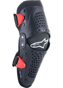 Alpinestars SX-1, Protezioni per le ginocchia Livello 1 per i gi , colore: Nero/Rosso , dimensione: L/XL