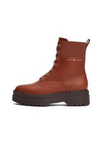 Tommy Hilfiger Schnürstiefelette Damen rostbraun Größe 41