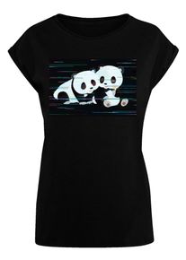 F4NT4STIC Shirt 'Tao Tao Retro' Damen mischfarben / schwarz Größe XXXL