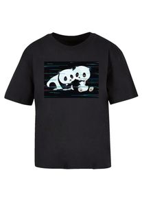 F4NT4STIC Shirt Tee 'Tao Tao Retro' Damen mischfarben / schwarz Größe L