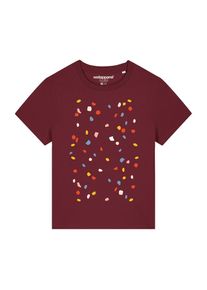 Watapparel Dames Shirt ' This is Art ' gemengde kleuren / bordeaux XXL
