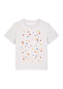 Watapparel Dames Shirt 'This is Art' wit / wit gemêleerd XXL