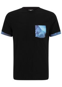 Just Rhyse Heren Shirt 'Granada' blauw / zwart XL