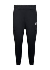 SikSilk Heren Cargobroek zwart / wit 34