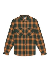 Element Compass Shirt forest cheddar plaid Heren M