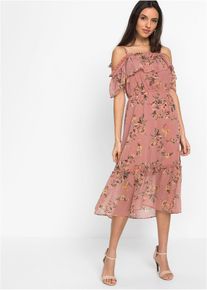 Abito con spalle scoperte, rosa, Taglia 50, bonprix