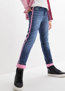 Jeans termici con fodera di jersey vita media, Blu, Taglia 158, bonprix