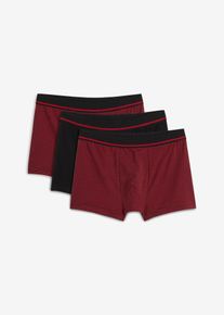 Boxer aderenti con cotone biologico (pacco da 3), Nero, Taglia 8 (XXL), bonprix