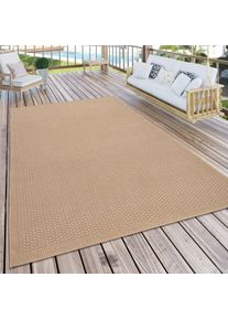 Paco Home Teppich »Timber 125«, rechteckig, 4 mm Höhe, Flachgewebe, Sisal Optik, auch als Läufer, In- und Outdoor geeignet