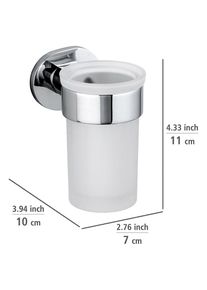 Wenko Toiletborstelgarnituur "Ravina" zwart - (H)70 x Ø 20 cm - 33% |