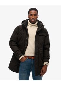 Superdry Men's Workwear-Kapuzenparka Schwarz - Größe: S