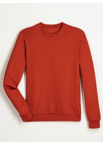 Herren Sweatshirt in roestrood ,maat 44/46, WITT, 50% Katoen, 50% Polyester