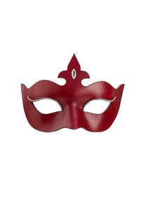 Colombina Stella red Venetian Leather Mask