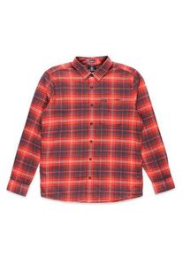 Volcom Caden Plaid Shirt bright red Heren L