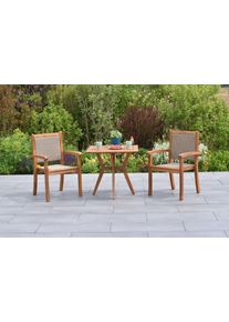 Merxx Garten-Essgruppe » »Castilla««, (Set, 3 tlg., Geöltes Akazienholz), Tisch: LxB: 70x70 cm