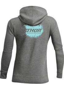Thor Aerosol, zip hoodie women , color: Grey/Blue , size: XL