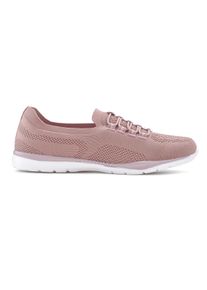 Lascana Dames Sneaker in oudroze ,maat 35, Witt, 100% Textiel