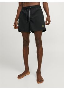 Jack & Jones Jack & Jones Badeshorts »JPSTFIJI JJSWIM SOLID SN LY«, schmal geschnittene Schwimm-Shorts für den Strand aus recyceltem Garn