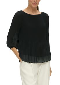 s.Oliver BLACK LABEL Klassische Bluse, mit Plisseefalten