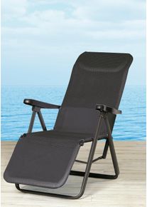 Best Gartenliege »Lugano« Stahl/Ergotex in grau