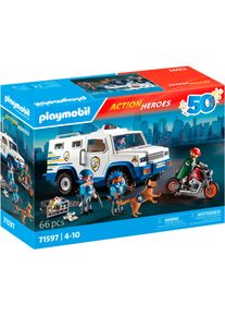 Playmobil® Konstruktions-Spielset »Geldtransporter (71597), Action Heroes, 50 Jahre«, (66 St.), Made in Europe