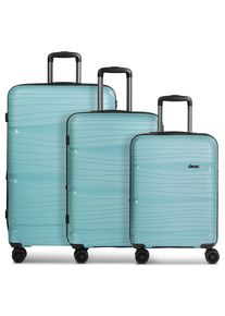 d&n D&N Dames Kofferset 'Travel Line 4300-Plus' turquoise One Size