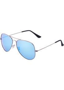 MSTRDS Heren Zonnebril blauw / zilver One size
