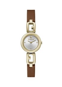 Furla Dames Analoog horloge 'Furla' bruin / goud / zilver One Size
