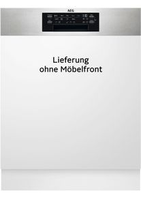 AEG teilintegrierbarer Geschirrspüler »FEE83806PM« 14 Maßgedecke XXL-Geschirrspüler in silberfarben