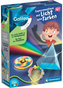 Clementoni® Experimentierkasten »Galileo Lab, Experimentiere mit Licht und Farben«, Made in Europe; FSC® - schützt Wald - weltweit