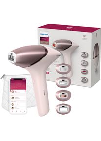 Philips Ipl-Haarentferner »Lumea s9000 bri958/00«, 450.000 Lichtimpulse, 4 Aufsätze (Achseln, Bikinizone, Körper Und Gesicht), Kabellos rosa,...
