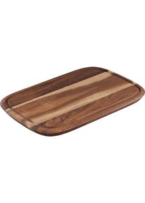 Tefal Schneidebrett »Jamie Oliver«, (1 St.), Fsc-Zertifiziert, Praktische Saftrille, Zum Schneiden Und Servieren braun, Größe B/H/L: 25,1 cm x 2,2...