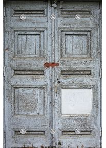queence Garderobenleiste »Tür« blau, Größe B/H/T: 80 cm x 120 cm x 5 cm B/H/T: 80 cm x 120 cm x 5 cm , Angesagte Wandgarderobe im Urban Look