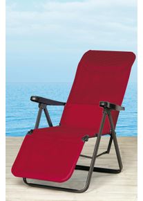 Best Gartenliege »Lugano« Stahl/Ergotex in grau