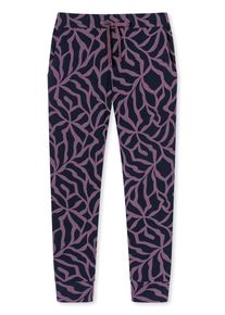Schiesser Dames Pyjamabroek ' Mix & Relax ' donkerblauw / lila XS