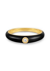 Glanzstücke München Ring Damen goldgelb / schwarz Größe 52