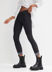 Legging in denim look - zwart - maat 48/50 (XL) - met katoen - bonprix