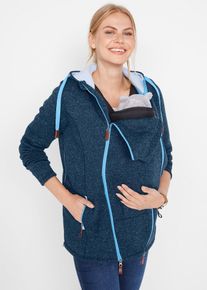 Zwangerschaps fleece vest / draagvest - blauw - maat 48/50 (XL) - fleece - bonprix