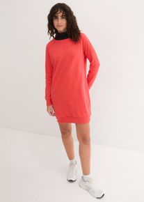 Sweatjurk van zacht frotté - rood - maat 36/38 (S) - met katoen - bonprix