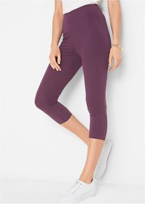 Capri legging met comfortband - paars - maat 36/38 (S) - met katoen - bonprix