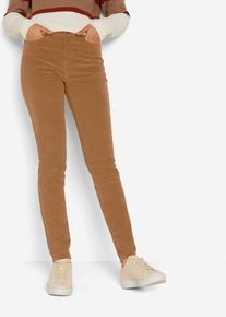 Skinny corduroy broek met stretch - bruin - maat 40 - met katoen - bonprix