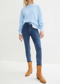 Legging in denim look - blauw - maat 44/46 (L) - met katoen - bonprix