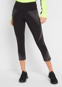 Corrigerende 3/4 sportlegging met zakje - zwart - maat 48/50 (XL) - bonprix